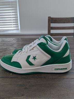 Converse Weapon Ox Leather Unisex Sneakers Vintage White/Green, New Without Box